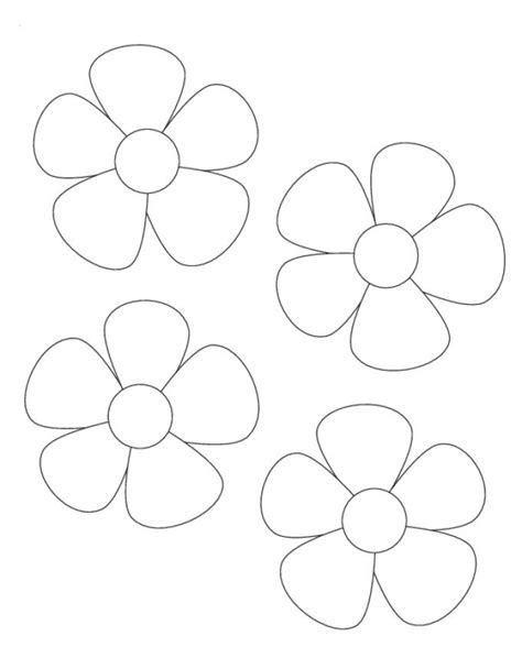 printable flower templates coloring home