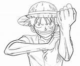 Luffy Monkey Sketch sketch template