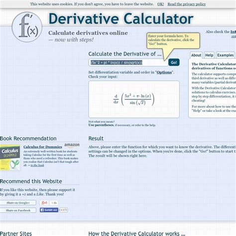 derivative calculator pearltrees