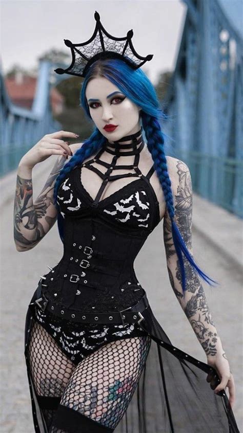 pin by dan on blue astrid gothic fashion women hot goth