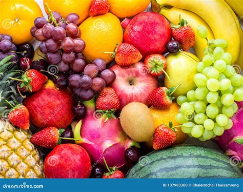 fresh fruitsassorted fruits colorfulclean eatingfruit background