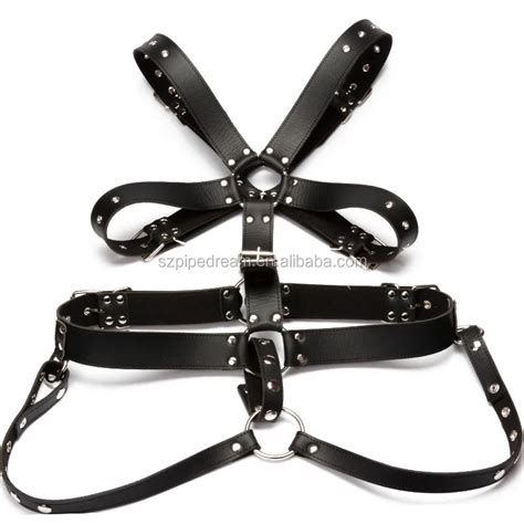 leather harnesses men fetish bondage restraints body harness male sex