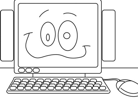 computer coloring pages coloringpagescom