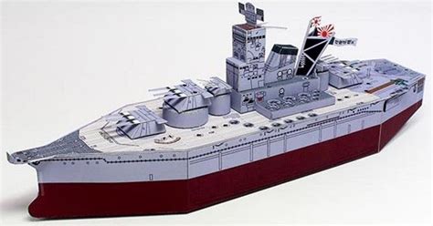 papermau battleship yamato paper model  sd style  paper model studio