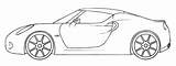 Roadster Coloring sketch template