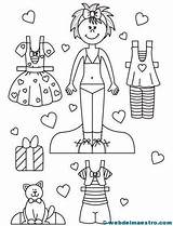 Recortables Muñecas Para Colorear Recortable Paper Doll Dolls Childrencoloring Vintage Coloring sketch template