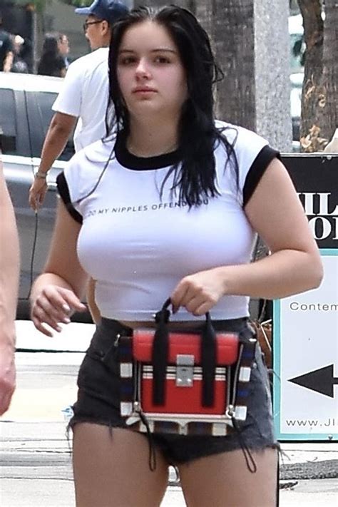 ariel winter steps out in shirt that asks do my nipples offend you