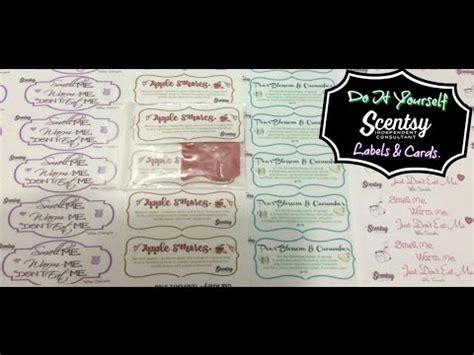 scentsy print   labelscards youtube