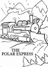Polar Express Pages Movie Coloring Christmas Template sketch template