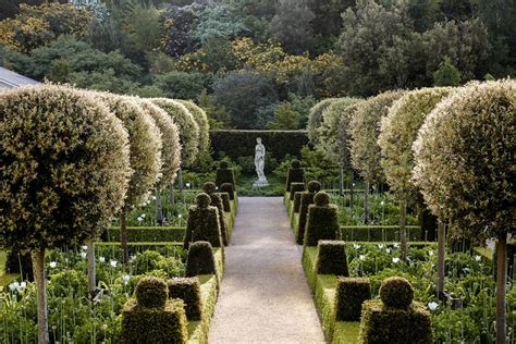 english mansion restoration formal garden scene therapy