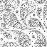 Coloring Paisley Pages Pattern Printable Print Adults Kids sketch template