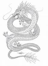 Drache Ausmalbild Chinesischer sketch template