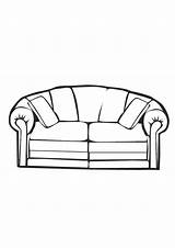 Couch Comfy sketch template