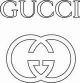 Gucci Logo Template Chanel Templates Rhinestone Pattern Cake Clip Stencil Transfers Patterns Diy Belt Designs Coloring Decor Pages Glittermotifs Silhouette sketch template