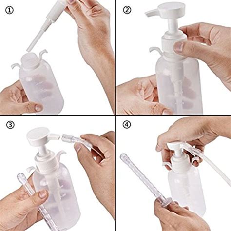 lifevv medical manual pressure reusable vaginal cleansing and enema douche system kit with 3