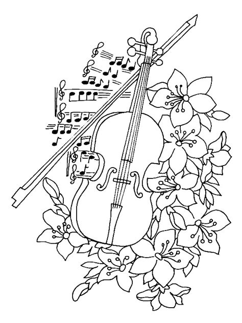 kids   musical instruments coloring pages