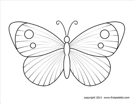 butterflies  printable templates coloring pages firstpalette