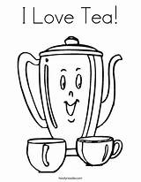 Tea Coloring Pages Iced Printable Teapot Kids Color Happy Getcolorings Noodle Cup Visit Twisty sketch template