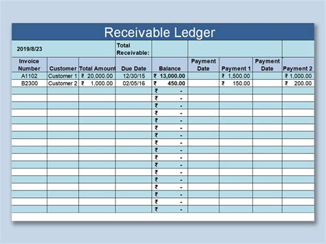 account receivable excel spreadsheet template addictionary