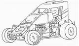 Coloring Pages Dirt Street Stock Speedway Template sketch template