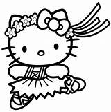 Kitty Coloring Princess Hello Pages Getdrawings sketch template