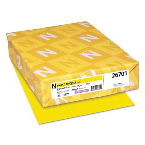 bright colored electric yellow  lb copy paper     sheets