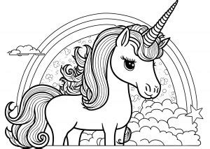 unicorns  printable coloring pages  kids page pageimage