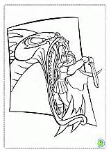 Coloring Hercules Dinokids Coloringdisney sketch template