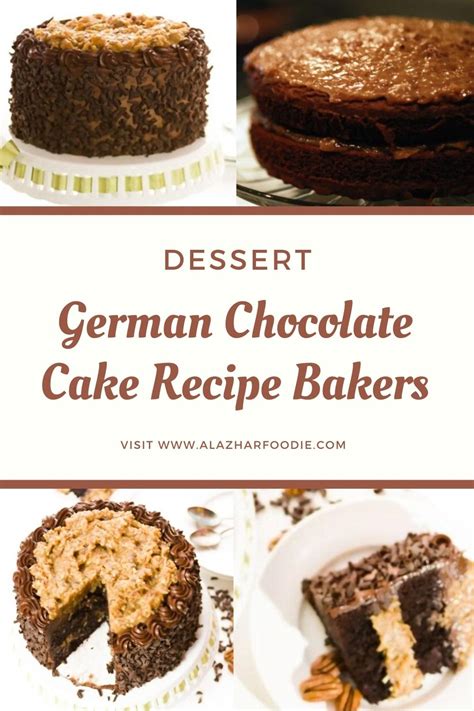 german chocolate cake recipe bakers al azhar foodie