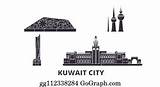 Kuwait Towers sketch template