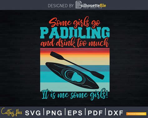 im  kayak girl funny kayaking quote svg dxf digital cut