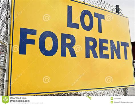 lot  rent stock image image  development information