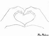 Heart Hands Drawing Hand Anime Drawings Deviantart Getdrawings Manga sketch template