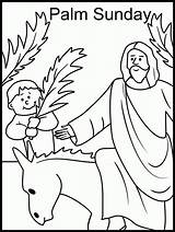 Coloring Sunday Palm Pages School Easter Jesus Kids Printable Bible Lent Preschool Catholic Color Sheets Children Activities Lesson Crafts Church sketch template