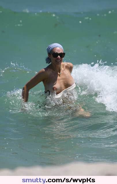 Lilly Becker Loses Her Bikini Top At The Beach In Miami