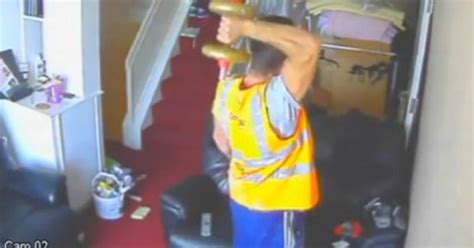Workman Caught On Camera Pleasuring Himself In Couple S Living Room