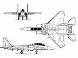 F15 Eagle Drawing Strike Mcdonnell Douglas sketch template