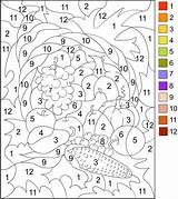Color Coloring Adults Number Printable Numbers Pages Paint Thanksgiving Pencil sketch template