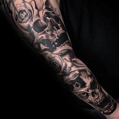 50 Unique Skull Tattoos For Men Manly Ink Design Ideas