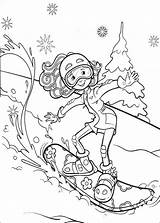 Coloring Groovy Girls Pages Kids Book Winter Info Snowboard Fun Snowboarding Målarbilder Att Ut Sheets Christmas Coloriage Print Teckningar Para sketch template