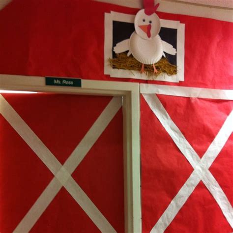 Classroom Door For Farm Theme This Would Be So Great For