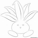 Pokemon Oddish Coloring Pages Printable Drawing Color sketch template