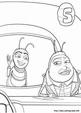 Bee Movie Coloring Barry Pages Kleurplaten Book Tv Info Fun Kids Zo sketch template