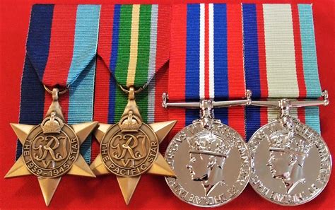 Replica Ww2 Pacific Campaign Medal Group Australia Mounted