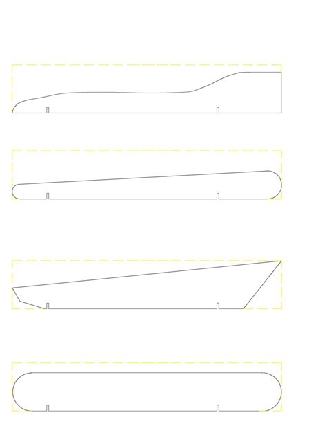 printable pinewood derby wedge template fillable form