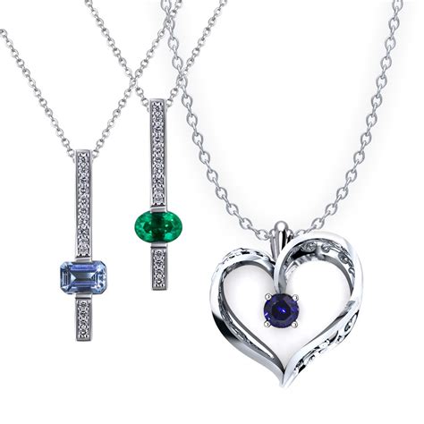 birthstone necklace jewelry designs