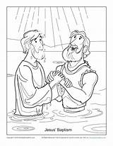 Jesus Baptism Coloring Pages John Baptist Kids Bible Printable Children School Sunday Drawing Activities Baptized Color Activity Baptised People Getcolorings sketch template