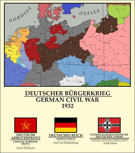 german civil war  imaginarymaps