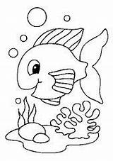 Coloring Pages Fish Para Kids Salvo Br Peixe sketch template