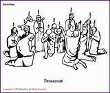 Pentecost sketch template